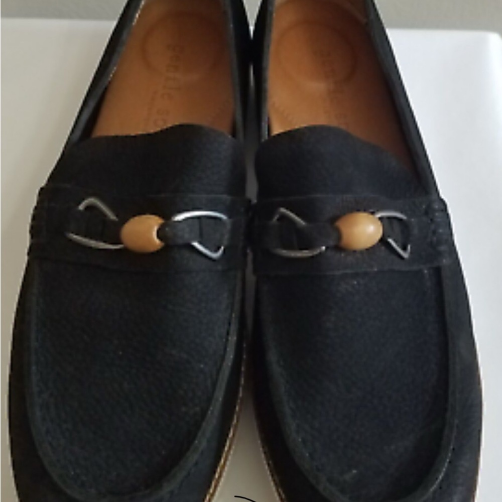 Gentle Souls Eugene Lug Bit Women’s Platform Shoes 8.5 Black Suede NWOT